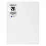 PAGNA Carpeta de presentación Office DIN A4 20 bolsillos blanco