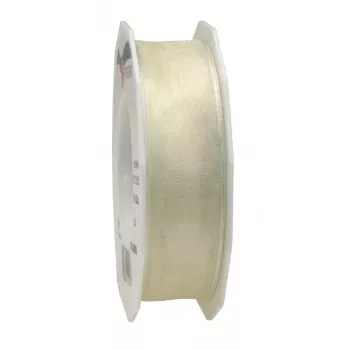 C.E. PATTBERG Cinta de regalo Four Seasons satinada mate crema 25 mm x 25 m