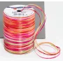 C.E. PATTBERG Cinta de regalo rafia mate rosa/rojo/naranja/verde 3,0 mm x 50,0 m