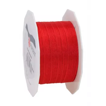 C.E. Pattberg cinta de regalo Four Seasons satén mate roja 10 mm x 25 m