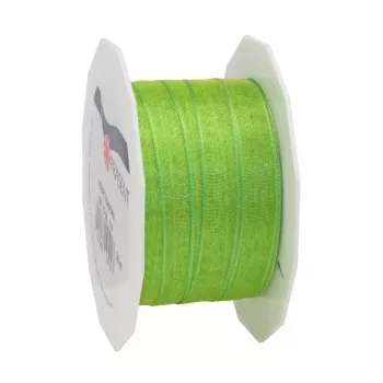 C.E. Pattberg cinta de regalo Four Seasons seda mate verde hierba 10 mm x 25 m
