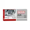 Novus Dahle 042-0039 pack de grapas - 6 mm - 1000 grapas de acero inoxidable - capacidad 30 hojas