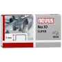 Novus Dahle N.º 10 SUPER grapas - 5 mm de longitud de patas - acero inoxidable - 1000 grapas - capacidad 20 hojas