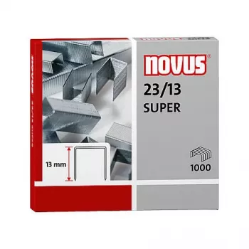 Novus Dahle Novus 23/13 SUPER pack de grapas - 1,3 cm - 1000 grapas - acero - acero inoxidable