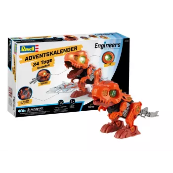 Revell calendario de adviento 'Electric T.Rex' con piezas móviles (01060)