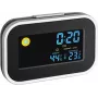 TFA 60.2015 Reloj radioeléctrico con temperatura interior, negro/plata