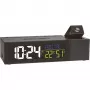 TFA 60.5014.01 Despertador radioeléctrico con proyección y clima interior SHOW, negro