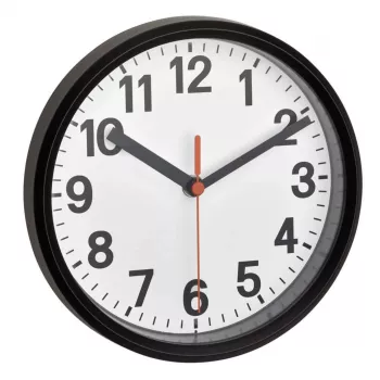 TFA 60.3538.01 Reloj radioeléctrico analógico de pared negro/blanco