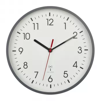 TFA Dostmann 60.3550.10 Reloj de pared radioeléctrico 24,5 cm x 4,2 cm gris