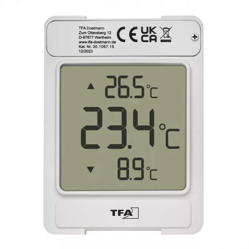 TFA WINDOO Termómetro digital de ventana plata (30.1067.15)