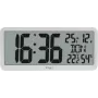 TFA 60.4525.02 Reloj radioeléctrico digital blanco con indicación de clima ambiental