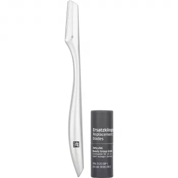 ZWILLING rasuradora facial con cabezal de doble cuchilla - maquinilla de afeitar de seguridad de acero inoxidable
