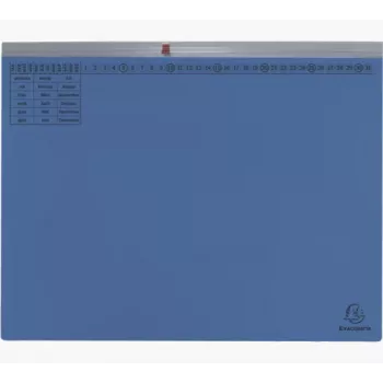 Exacompta 370107B Carpeta de anillas Cartón Azul 320 g/m²
