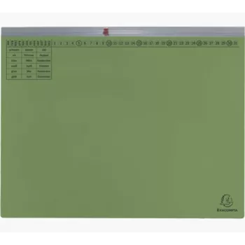 Exacompta 370125B Archivador - Cartón - Verde - 320 g/m² - 265 mm - 316 mm