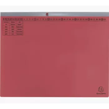 Exacompta 370203B Carpeta de archivo convencional - Cartón - Rojo - 320 g/m² - 265 x 316 mm - A4