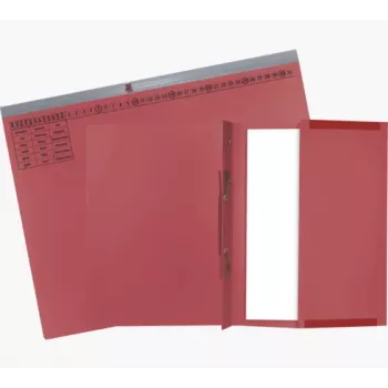 Exacompta 370203B Carpeta de archivo convencional - Cartón - Rojo - 320 g/m² - 265 x 316 mm - A4