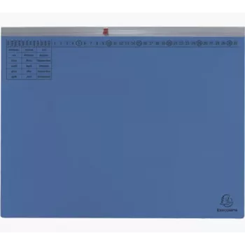 Exacompta 370207B Carpeta de archivo convencional - Cartón - Azul - 320 g/m² - 265 x 316 mm - A4