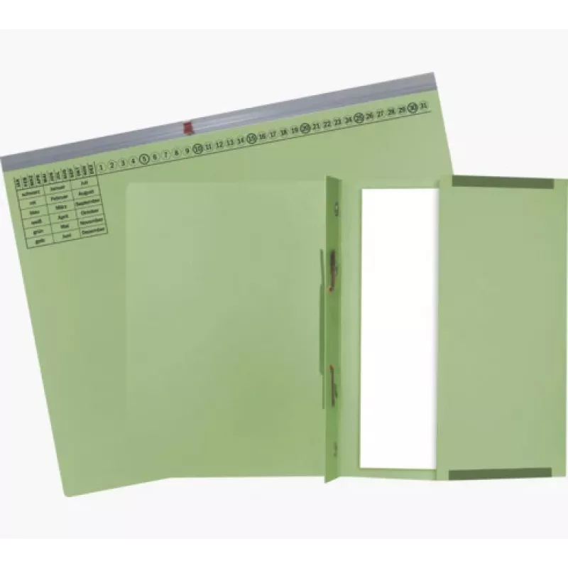 Exacompta 370225B Archivador - Cartón - Verde - 320 g/m² - 265 x 316 mm - A4