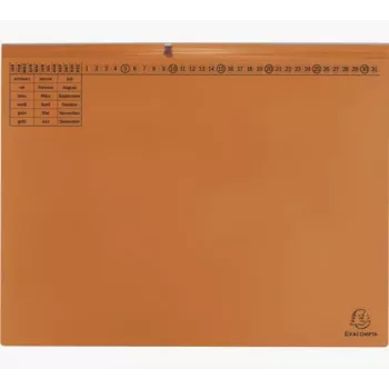 Exacompta 370309B Carpeta de archivo con elástico - A4 - Cartón 320 g/m² - Naranja
