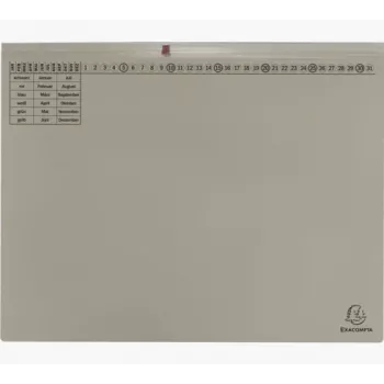 Exacompta 370310B - Archivador de anillas convencional - Cartón - Gris - 320 g/m² - 265 x 316 mm - A4