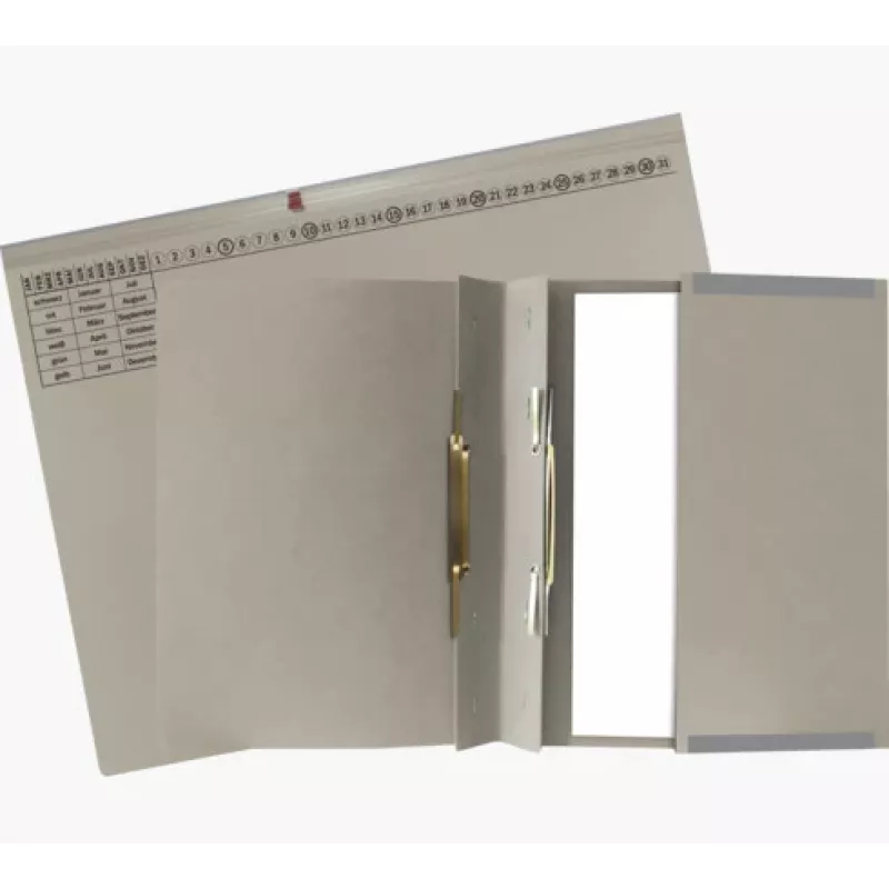 Exacompta 370310B - Archivador de anillas convencional - Cartón - Gris - 320 g/m² - 265 x 316 mm - A4
