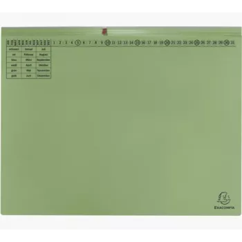 Exacompta 370325B Archivador - Cartón - Verde - 320 g/m² - 265 x 316 mm