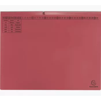 Exacompta 370403B Carpeta de archivo convencional - Cartón - Rojo - 320 g/m² - 265 x 316 mm