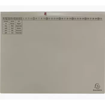 Exacompta 370410B Archivador de palanca A4 80 mm lomo Gris Cartón 320 g/m²
