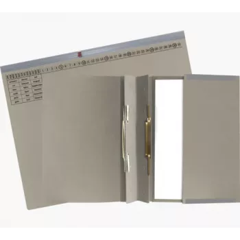 Exacompta 370410B Archivador de palanca A4 80 mm lomo Gris Cartón 320 g/m²