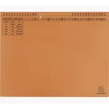 Exacompta 371109B Archivador - Cartón - Naranja - 320 g/m² - 265 x 316 mm