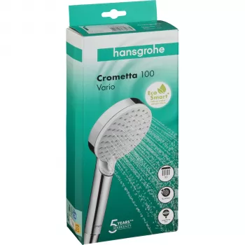 Hansgrohe Crometta Vario EcoSmart Alcachofa de ducha de mano Blanco/Cromo