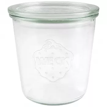 WECK Tarro de tapa con junta 580ml set de 6 - Tarros de conserva transparentes con tapas, clips y juntas de goma