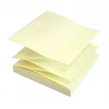 inFO Notas autoadhesivas en Z amarillo 1 bloc