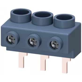 SIEMENS SIRIUS 3RV1915-5A Borne de alimentación, 3 polos, conexión por tornillo, 690 V, IP20