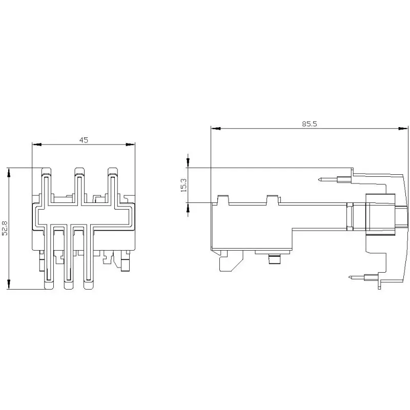 Siemens SIRIUS 3RA29 Módulo de conexión para 3RV2011 y 3RT201