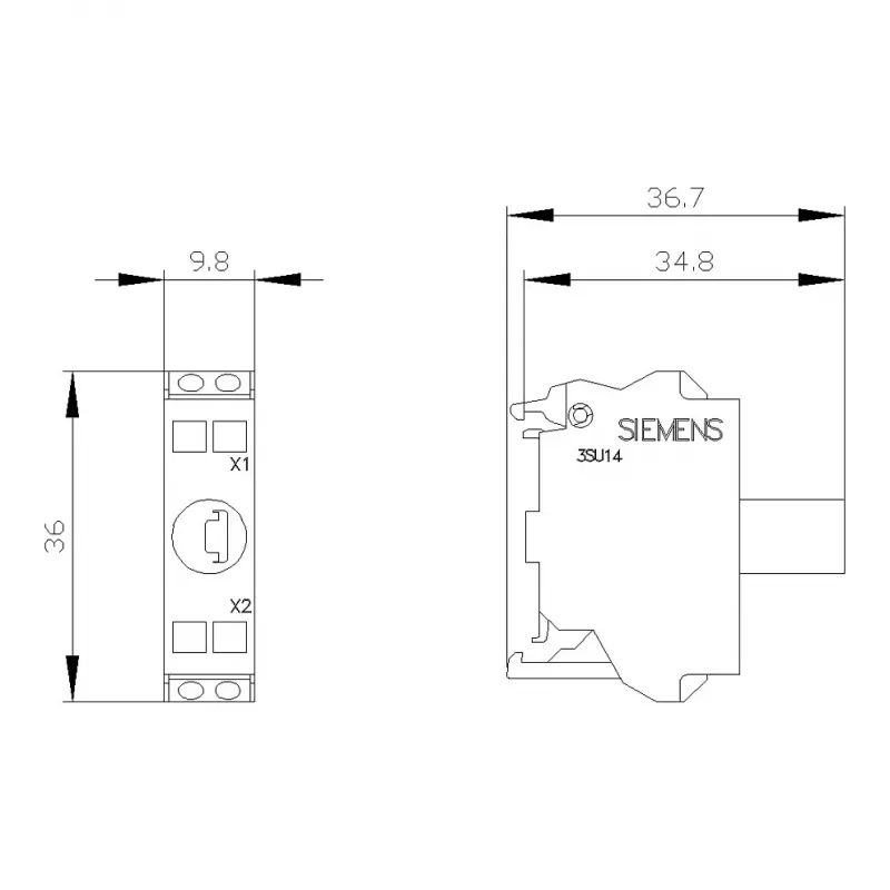 Siemens SIRIUS ACT Módulo LED con LED integrado AC/DC 24V blanco