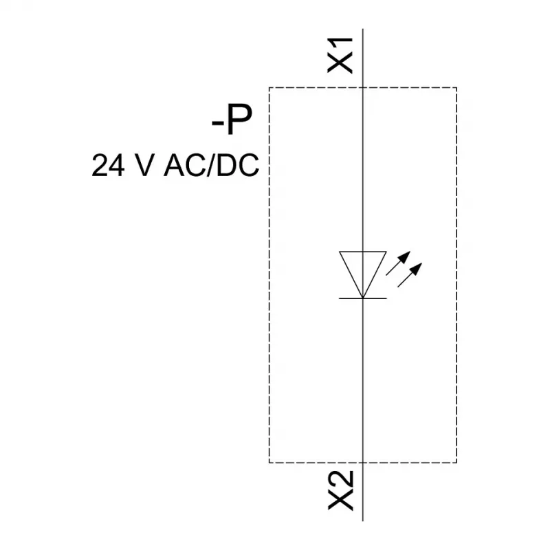 Siemens SIRIUS ACT Módulo LED con LED integrado AC/DC 24V blanco