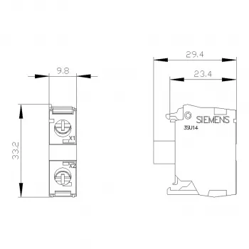 Siemens SIRIUS ACT Módulo LED con LED integrado AC/DC 24V blanco