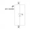 Siemens SIRIUS ACT Módulo LED con LED integrado AC/DC 24V blanco