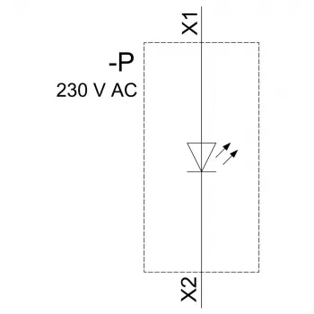 Siemens SIRIUS ACT Módulo LED con LED integrado AC 230V rojo