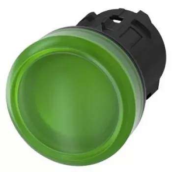Siemens SIRIUS ACT 3SU1001-6AA40-0AA0 Piloto indicador LED verde 22mm redondo 24V AC/DC conexión por tornillo