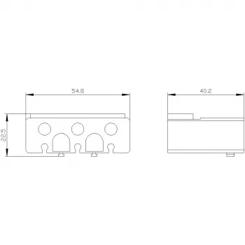 Siemens SIRIUS 3RT2 tapa de bornes para bornes de marco 3 polos 3RT29364EA2
