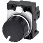 Siemens 3SU1200-2PS10-1AA0 SIRIUS ACT potenciómetro 10 kOhm, 22 mm, negro, borne de tornillo