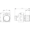 Siemens 3SU1200-2PS10-1AA0 SIRIUS ACT potenciómetro 10 kOhm, 22 mm, negro, borne de tornillo