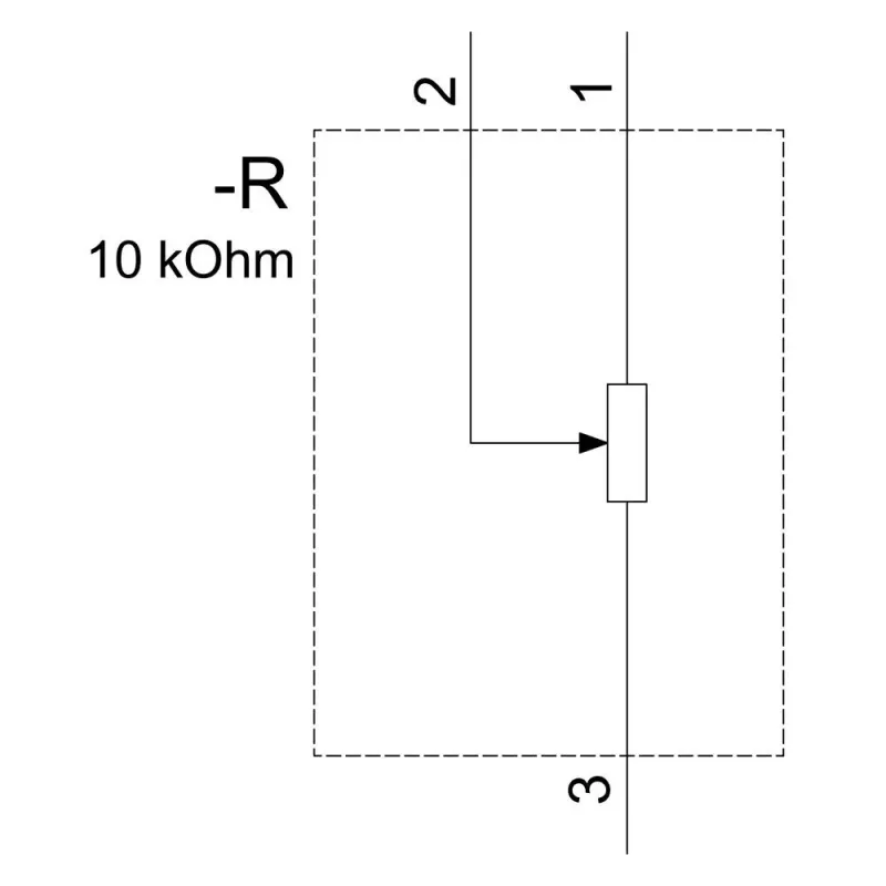Siemens 3SU1200-2PS10-1AA0 SIRIUS ACT potenciómetro 10 kOhm, 22 mm, negro, borne de tornillo