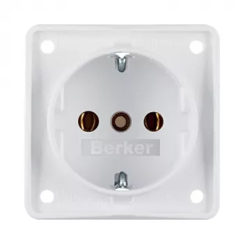 Toma de corriente SCHUKO Berker 941852502 blanco polar mate
