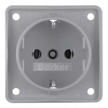 Toma de corriente Schuko Berker 941852506 gris mate