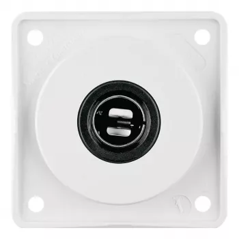 Toma de corriente Berker 945172509 Integro 12V blanco polar brillante
