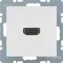 Berker 3315438989 inserto HDMI, blanco