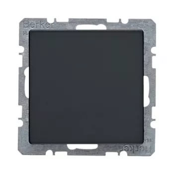 Tapa ciega con pieza central Berker Q.1/Q.3 antracita